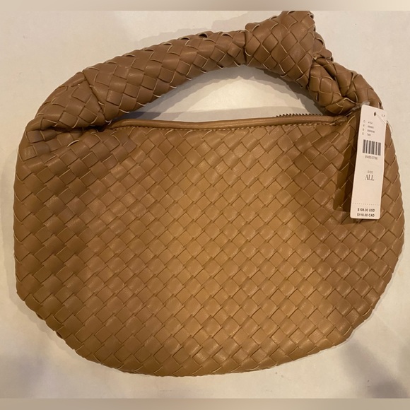 Melie Bianco Brigitte MINI Satchel Woven Knot GREY or BLACK - Picture 5 of 5